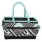 Everything Mary Teal Geometric Deluxe Store & Tote Craft Organizer